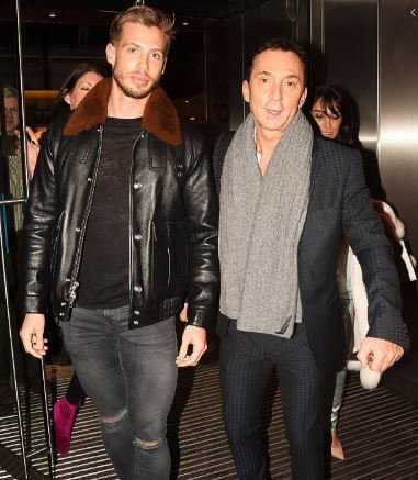 Jason Schanne's partner, Bruno Tonioli with Matt Law.